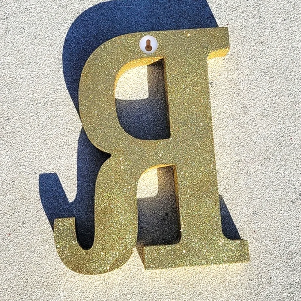 NEW 9 inch Glam Letter 